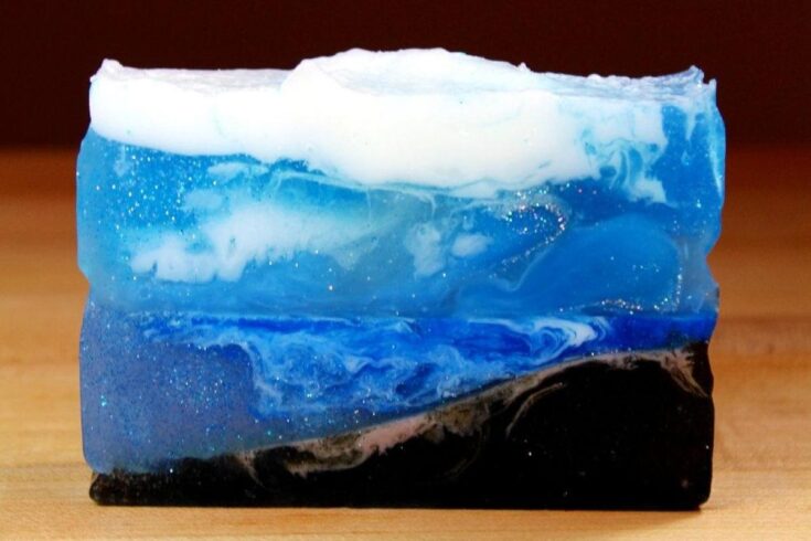 melt and pour ocean soap tutorial