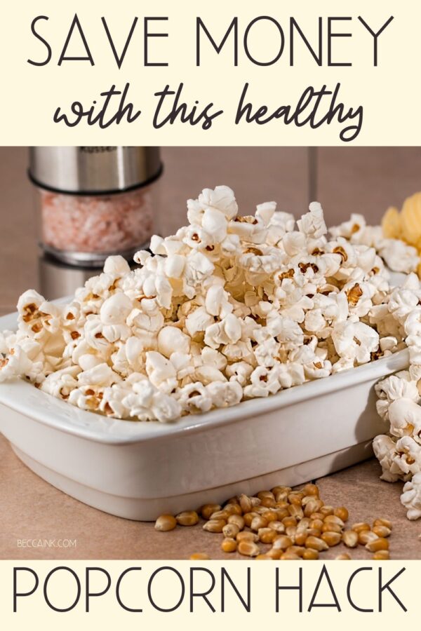 Popcorn Hack: The Frugal Healthy Way to Make Popcorn in a Paper Bag. Learn how to make healthy popcorn in the a paper bag using simply popcorn kernels (and nothing else) with this easy and affordable popcorn hack. It's healthy, low calorie and super affordable. This popcorn hack for making popcorn in a paper bag is also great in a pinch if you've run out of your microwavable version and don't feel like making a trip to the store. Just keep popcorn kernels in your pantry for emergencies.