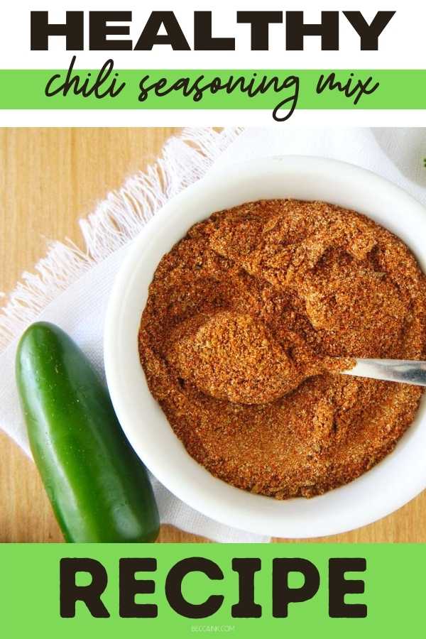 Chili Seasoning Mix Recipe: A Healthy Alternative for Traditional & Vegetarian Chili Recipes. Keep warm this winter with a cozy pot of homemade chili. Whether you're making traditional chili or try a vegetarian chili recipe, this easy chili seasoning mix is a must for your spice cabinet! This best chili spice mix recipe is a healthy alternative to store bought mixes containing too much salt, MSG & other unwanted ingredients. A healthy recipe for chili seasoning mix.