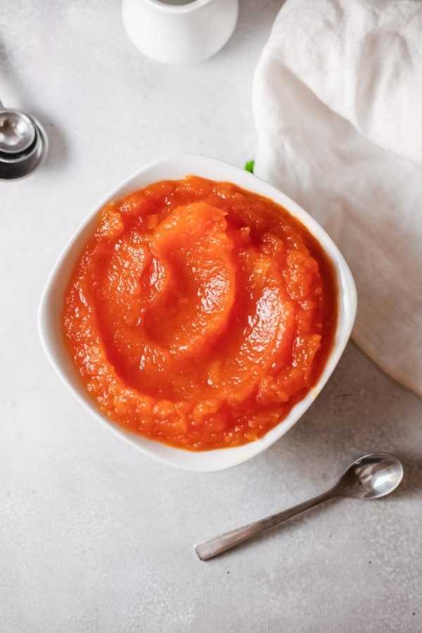 Pumpkin butter recipe. Learn how to make homemade pumpkin butter recipe on the stovetop as a fall favorite recipe to spice up everyday dishes like pancakes, yogurt and overnight oats. Made using minimal ingredients, this pumpkin butter is simply a combination of fresh pumpkin, sugar and spices. Spread this delightful, fall flavored butter on bread and biscuits. Or use it spice your favorite dishes to give them seasonal flare. It's the perfect addition to pancakes, yogurt and overnight oats.