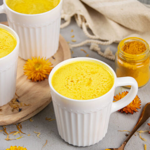 Learn how to make a healthy golden milk latte recipe. Discover golden milk latte benefits to boost immunity for natural health and wellness.