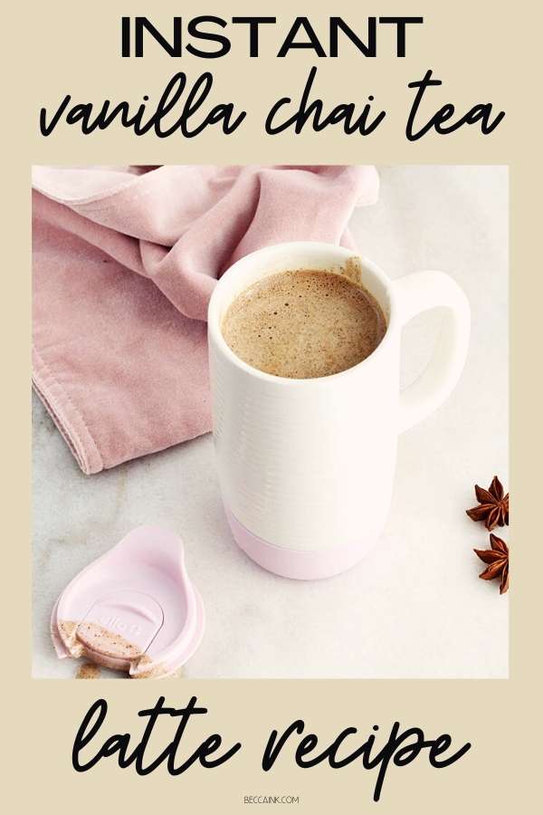Make this instant vanilla chai tea mix for easy vanilla chai tea lattes and homemade holiday food gifts. This easy vanilla chai tea latte recipe tastes delicious and is the perfect warming winter drink recipe to spice things up this winter! Learn how to make your own easy vanilla chai tea mix for chai lattes as a cozy winter treat. Or package my DIY vanilla chai tea latte mix in mason jars for budget friendly Christmas food gifts for friends, family and coworkers this holiday season.