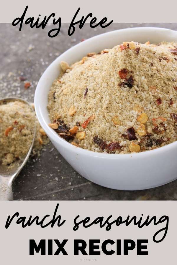 vegan dairy free ranch seasoning mix recipe