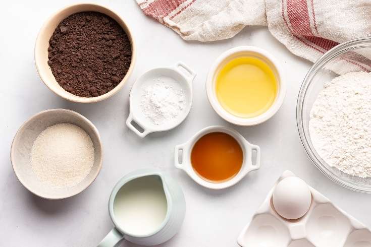 ingredients to make oreo waffles with pancake mix or from scratch