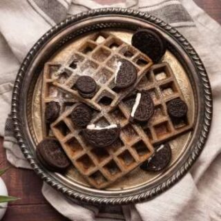 Learn how to make Oreo waffles in a waffle iron from scratch or with pancake mix for a fun twist on this classic breakfast recipe.