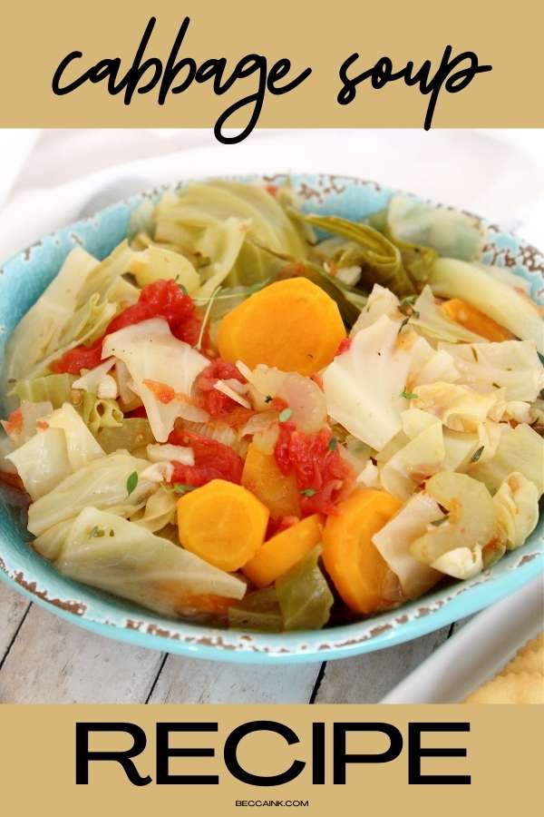 Healthy cabbage soup recipe. Learn how to make this fat burning cabbage soup recipe in the crockpot or on the stovetop. This vegetarian cabbage soup recipe is a healthy, low-calorie dinner idea for winter. Learn how to make cabbage soup from scratch either on the stovetop or in a slow cooker with this easy, winter soup recipe. This easy cabbage soup recipe is made with cabbage, carrots, celery, tomatoes and some spices. It’s cooked in a base of vegetable broth for a vegetarian or vegan option.