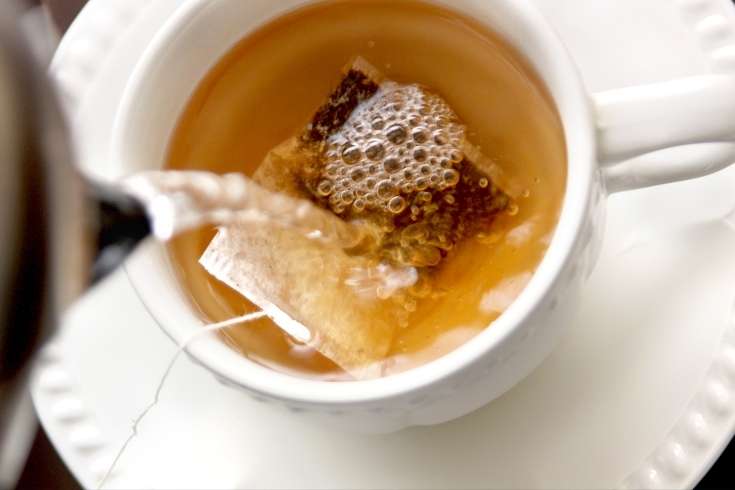 warm water for making tea for cold relief