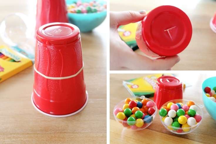 how to make mini gumball machine for easy diy valentines for kids
