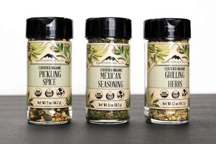 Organic spice blends for your favorite recipes. These organic spice blends from Mountain Rose Herbs for this project, each chosen for foods that men love to cook like grilled steaks, tacos and even dill pickles for sandwiches and burgers. These deliciously handcrafted organic spice blends are always made with the freshest and most flavorful organic spices from around the world. They are certified organic as well as kosher certified. Use them to prepare your favorite homemade dishes for dinner.