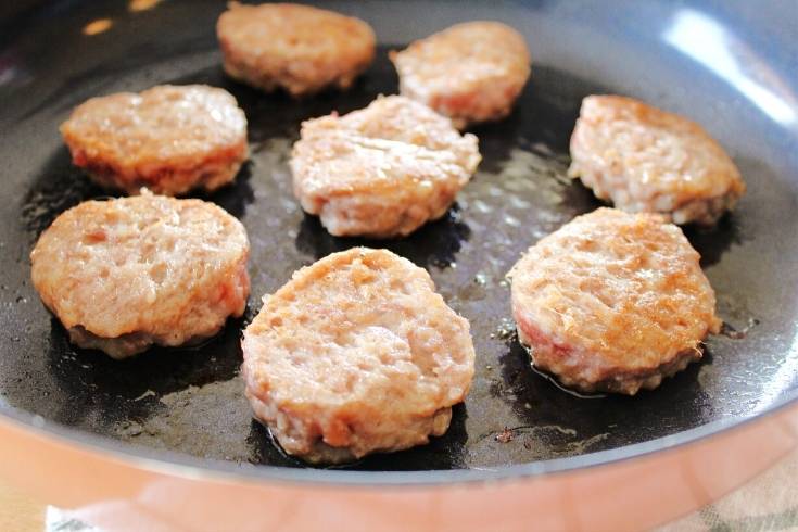 cooking breakfast sausage for keto breakfast