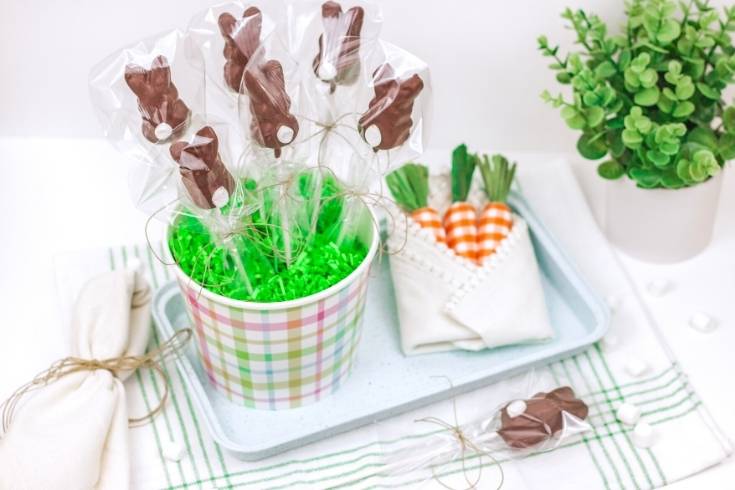 easter marshmallow pops