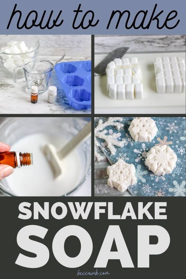 easy melt and pour soap recipe how to make snowflake soap
