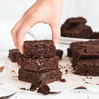 photo of vegan zucchini brownies recipe