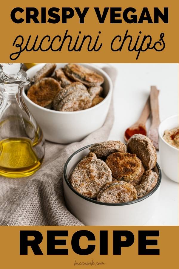 crispy zucchini chips vegan egg free