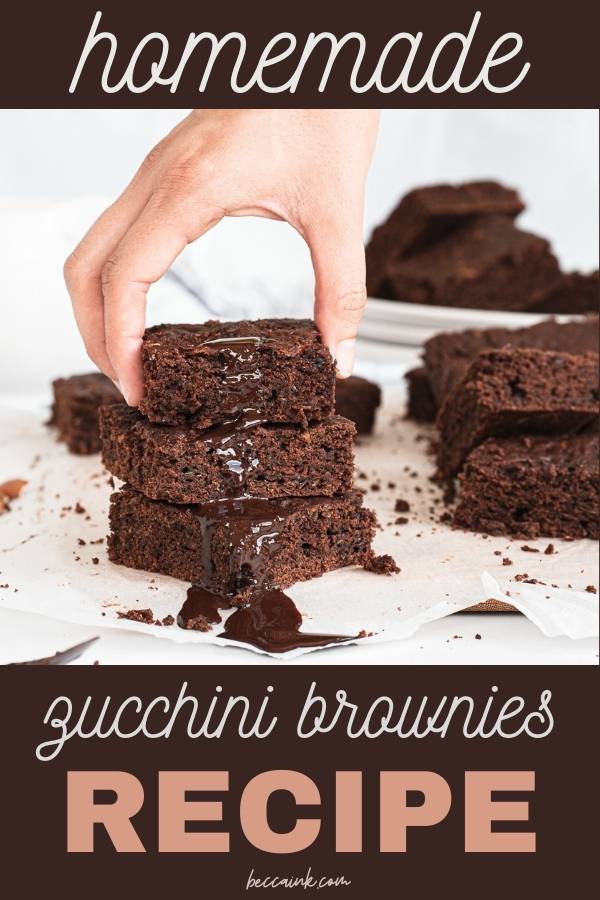 homemade zucchini brownies 