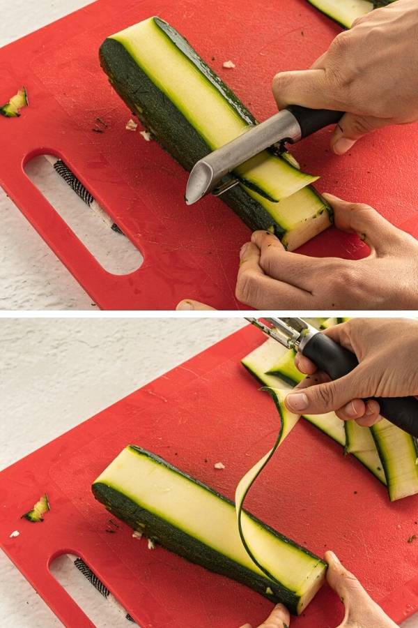 how to slice zucchini