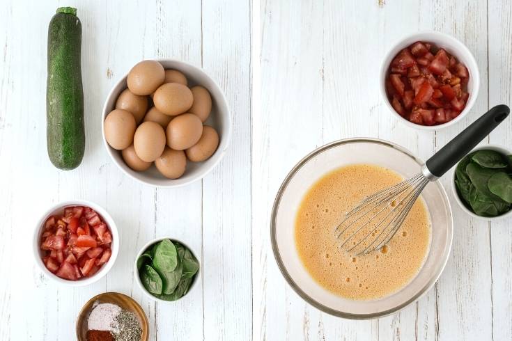 zucchini egg muffins ingredients
