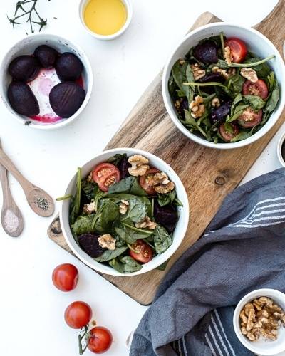 beetroot and spinach salad (1)