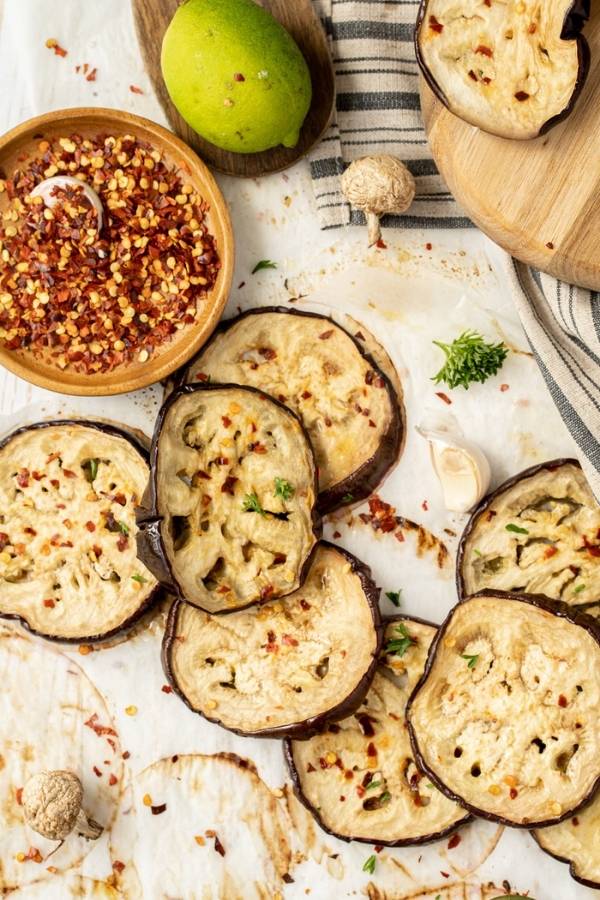 chili lime baked eggplant recipe