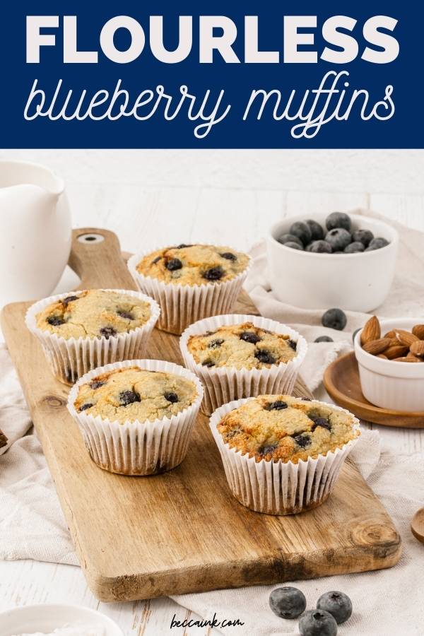 flourless blueberry muffins