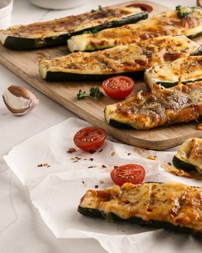 vegetarian stuffed zucchini boats (2)