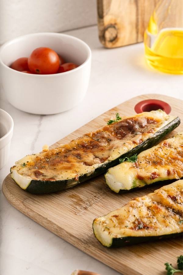 simple stuffed zucchini boats