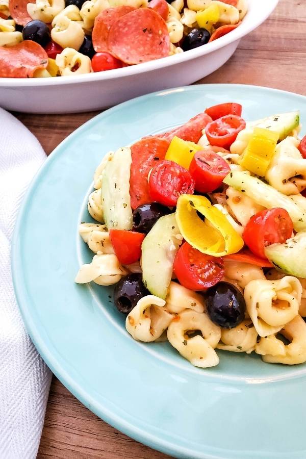 How to Make Cheese Tortellini Pasta Salad as Cold salad for Summer
