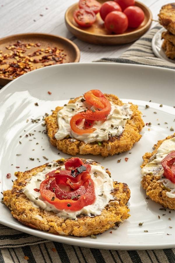 healthy cauliflower pancakes