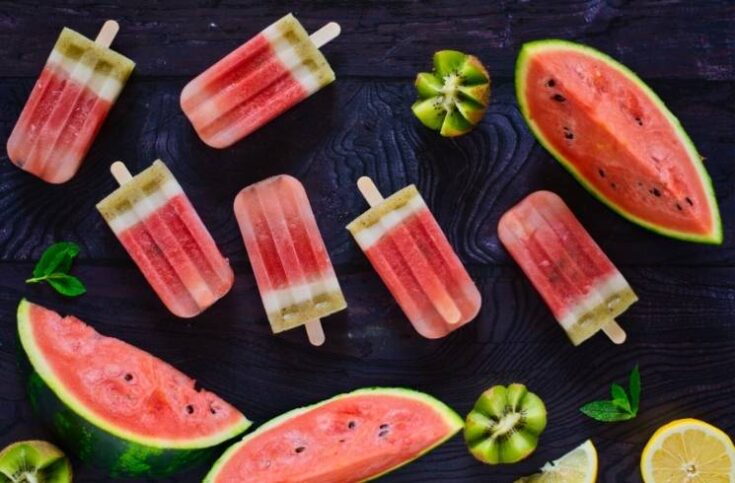 healthy watermelon popsicles