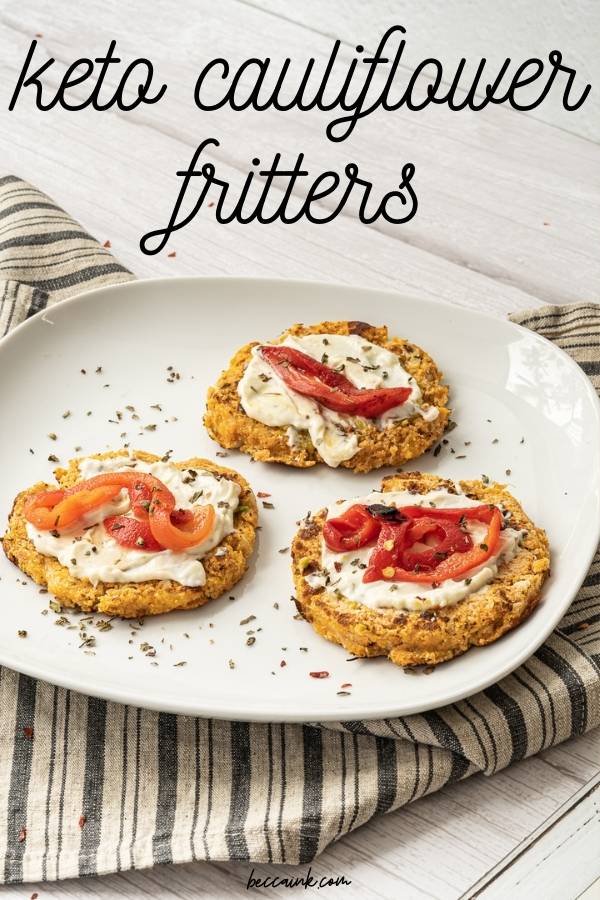 how to make cauliflower fritters keto