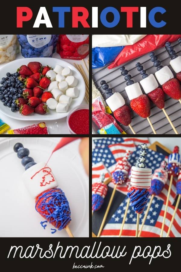 how to make patriotic marshmallow pops with fruit