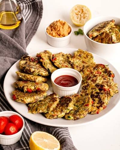 how to make zucchini fritters vegan