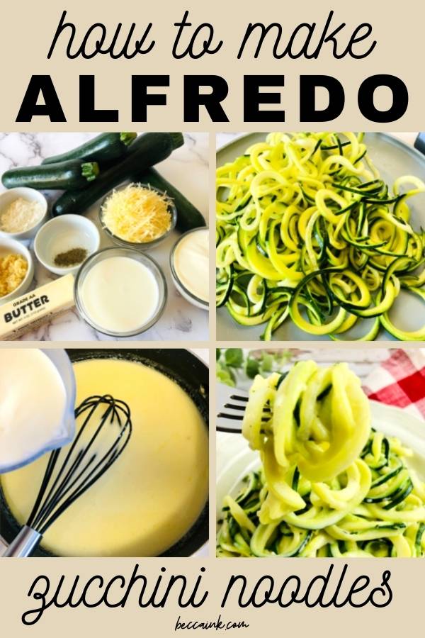 How to Make Alfredo Zucchini Noodles: Vegetarian Zoodles Recipe