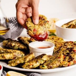 vegan zucchini fritters recipe