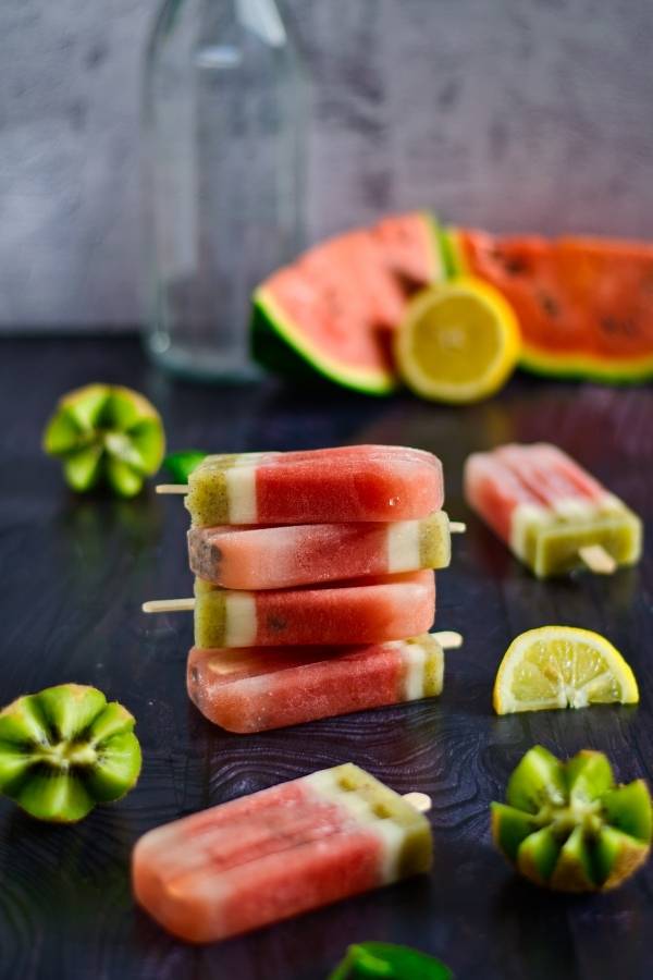 watermelon coconut milk popsicles