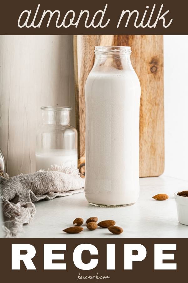how to make almond milk at home