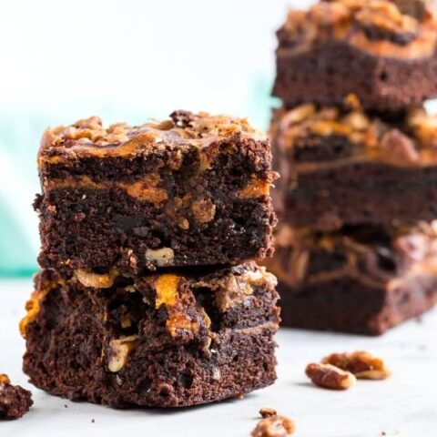 pumpkin cheesecake brownie bars from box mix