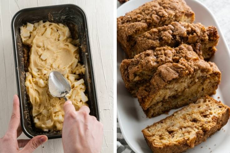 cinnamon apple bread loaf recipe