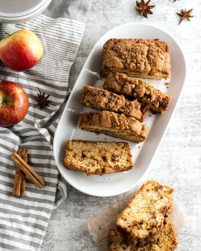 cinnamon swirl apple quick bread recipe