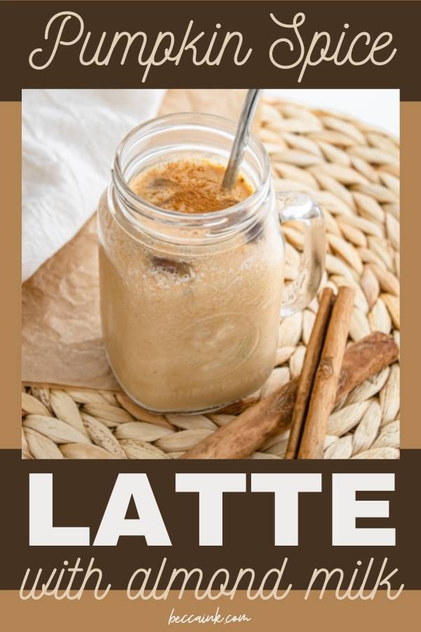 pumpkin spice latte almond milk