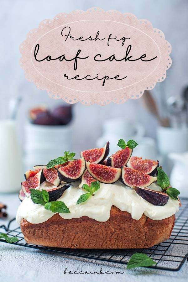 fig loaf cake traditional Christmas dessert