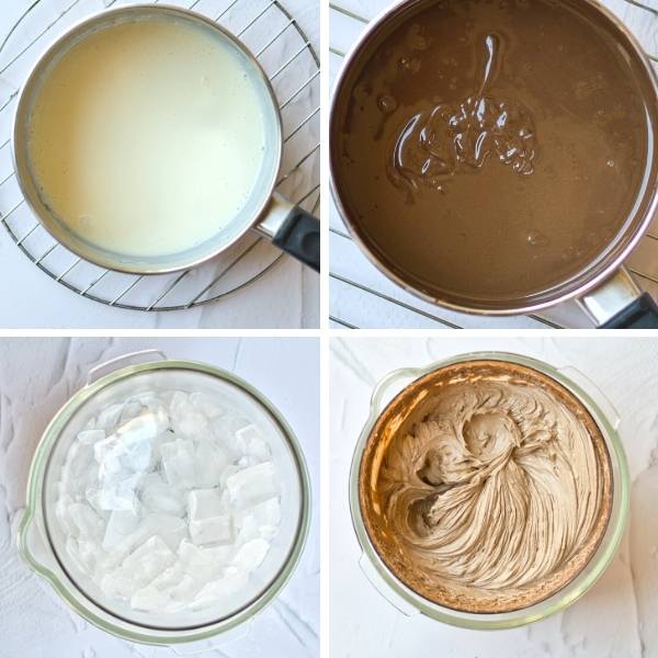 how to make chocolate ganache for christmas roll cakes