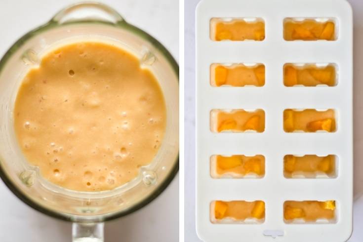 chunky peach popsicles