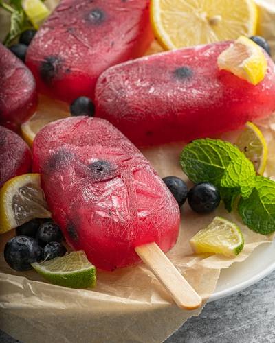 blueberry popsicles without yogurt