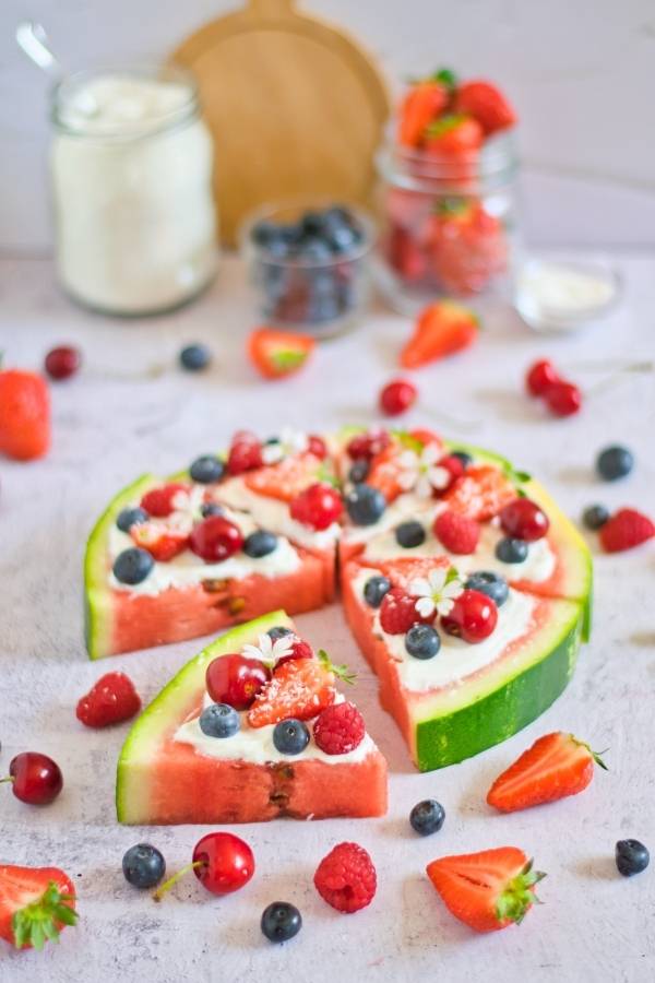 vegan watermelon pizza