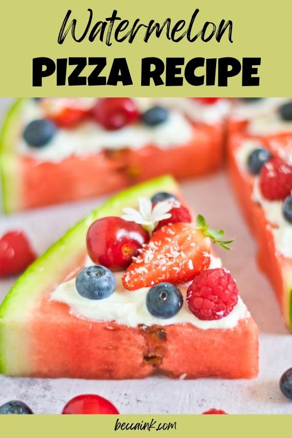 watermelon fruit pizza