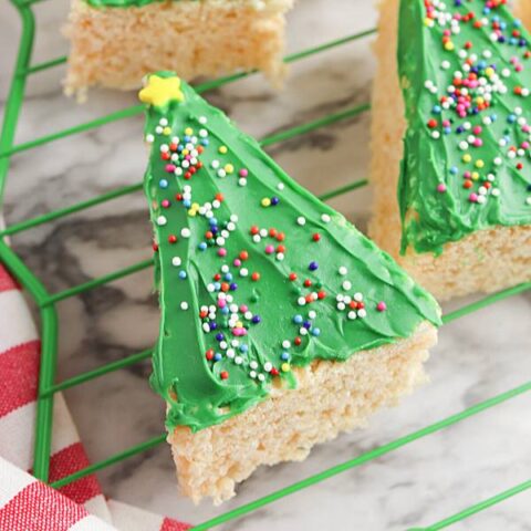 Rice Krispie Christmas Tree Treats