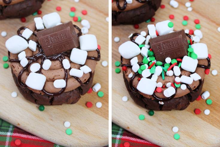 add festive holiday sprinkles to this wintertime treat